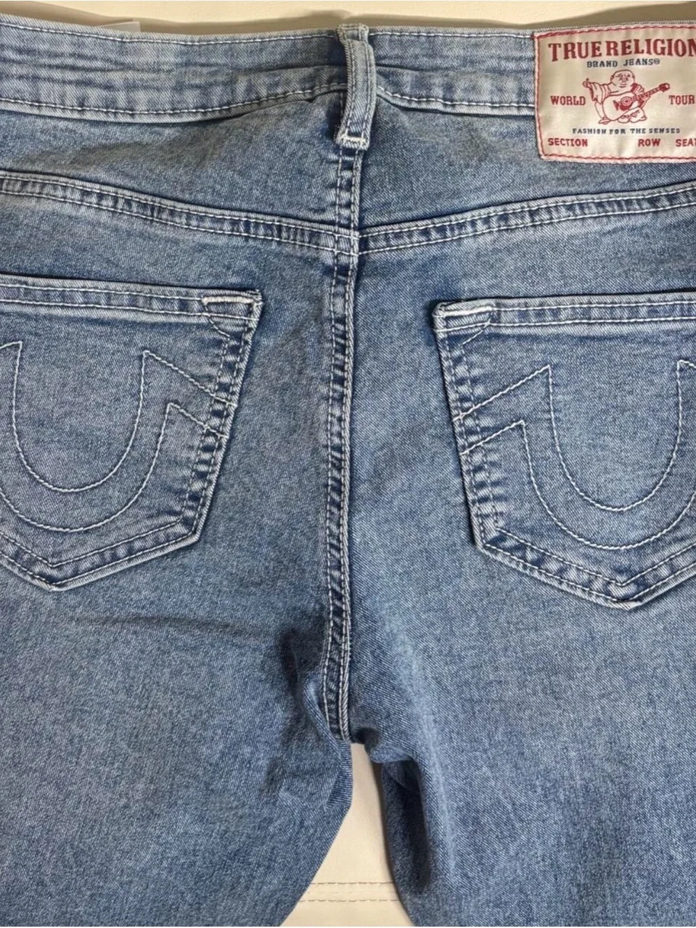 True Religion Becca Bootcut Jeans Size 26 NWT Light Melon